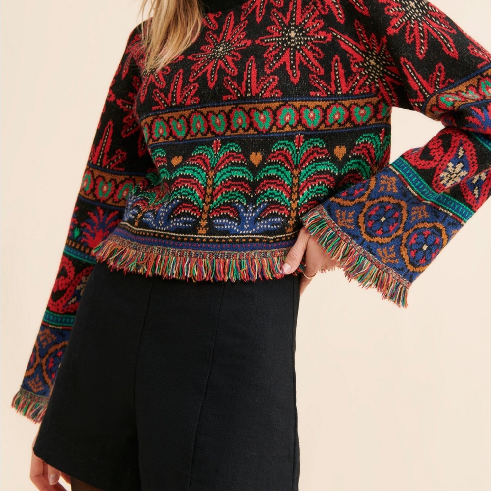 Farm Rio Night Sky Sweater